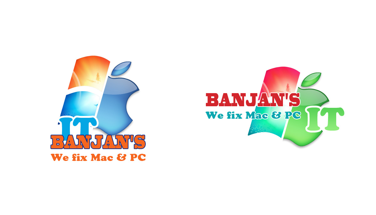 Logo Design by PFp for BANJAN'S IT & NHPS Computer Services | Design #1006101