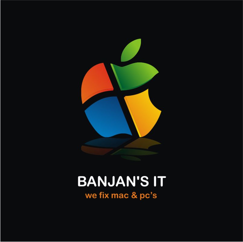 Logo Design by vanquishdesign for BANJAN'S IT & NHPS Computer Services | Design #1008074