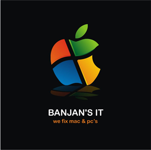 Logo Design by vanquishdesign for BANJAN'S IT & NHPS Computer Services | Design: #1008074