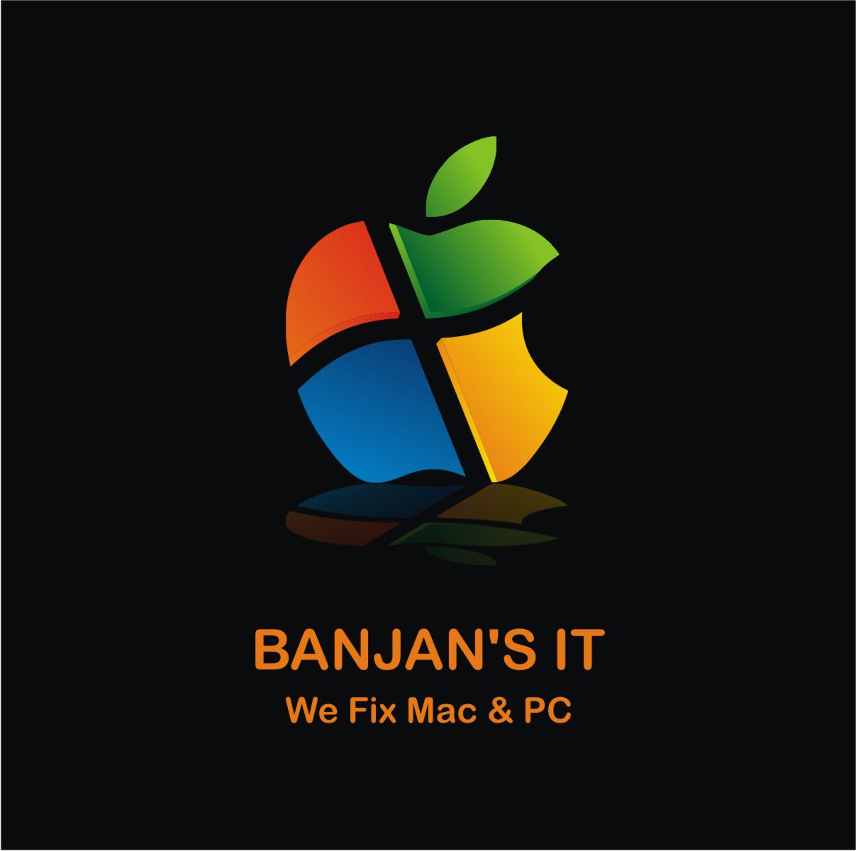 Logo Design by vanquishdesign for BANJAN'S IT & NHPS Computer Services | Design #1008122