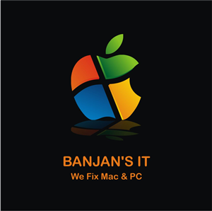 Logo Design by vanquishdesign for BANJAN'S IT & NHPS Computer Services | Design: #1008122