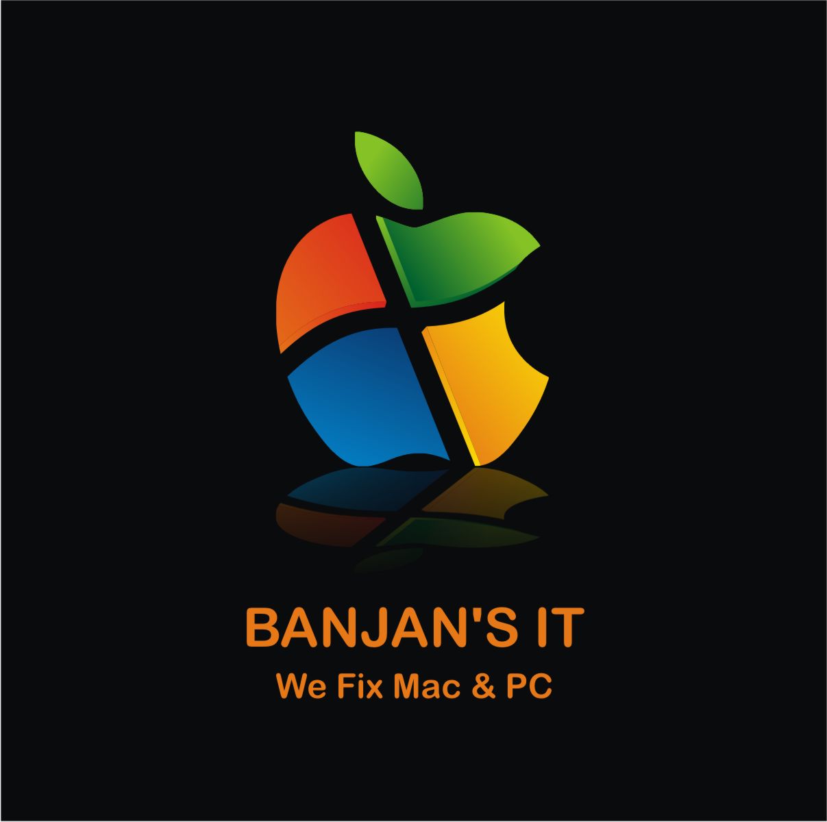 Logo Design by vanquishdesign for BANJAN'S IT & NHPS Computer Services | Design #1008140