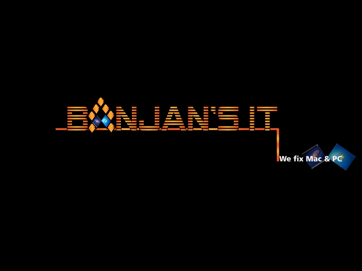 Logo Design by Sleek Designs for BANJAN'S IT & NHPS Computer Services | Design #1021717