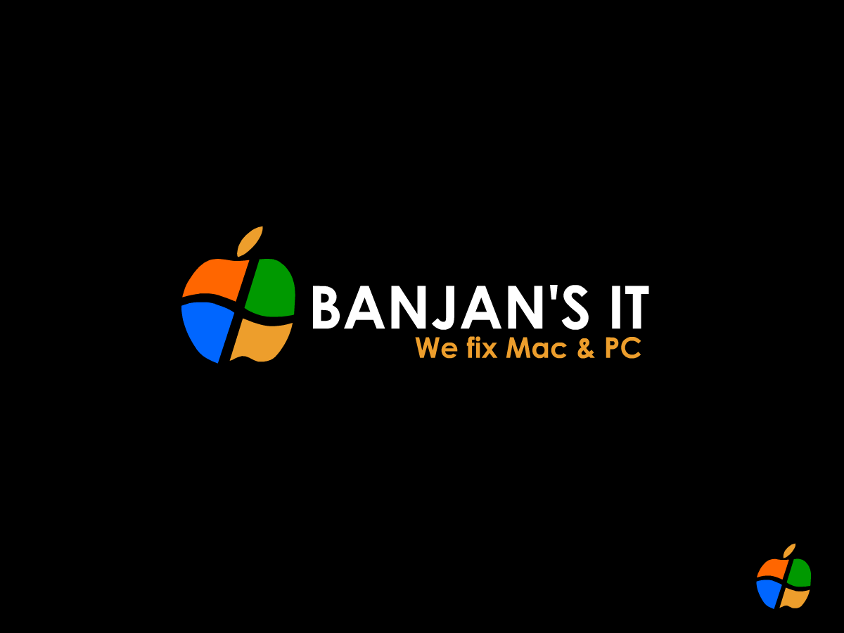 Logo Design by monkey for BANJAN'S IT & NHPS Computer Services | Design #1018364