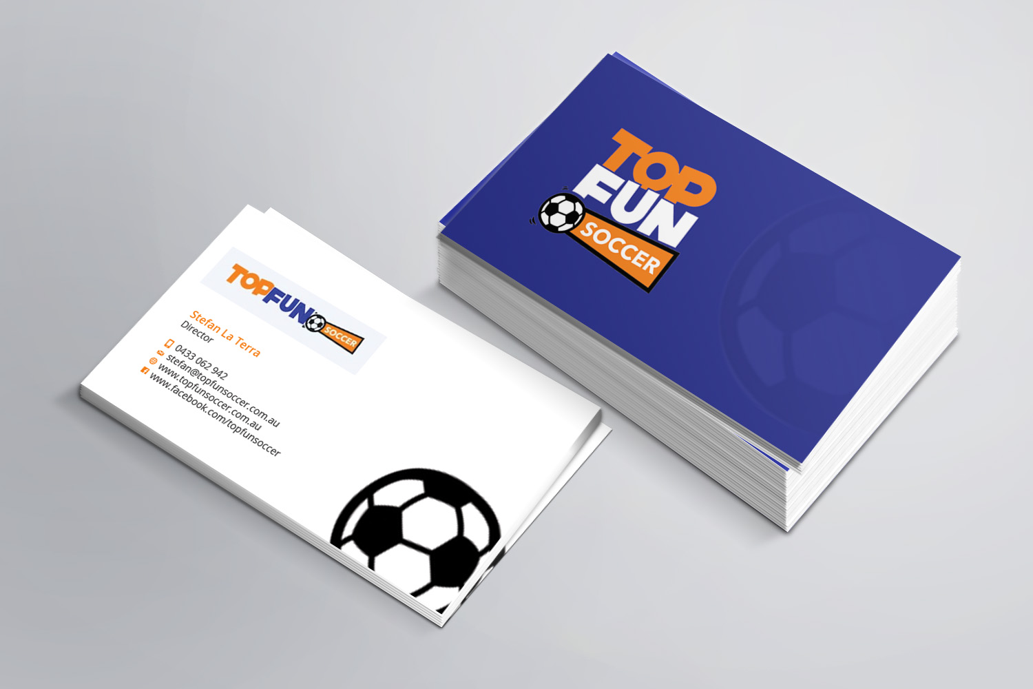 Business Card Design by AZ for Top Fun Soccer | Design #3770342