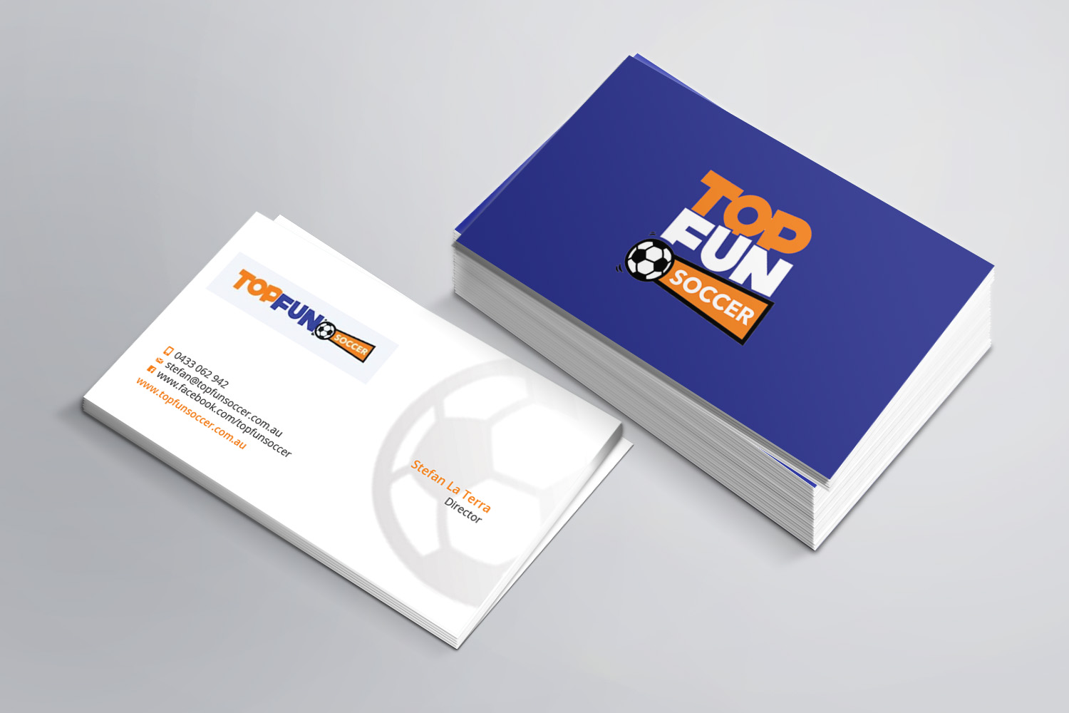 Design de Carte de Visite par AZ pour Top Fun Soccer | Design #3770370