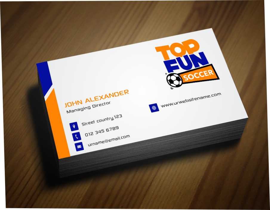 Business Card Design by AwsomeD for Top Fun Soccer | Design #3771337