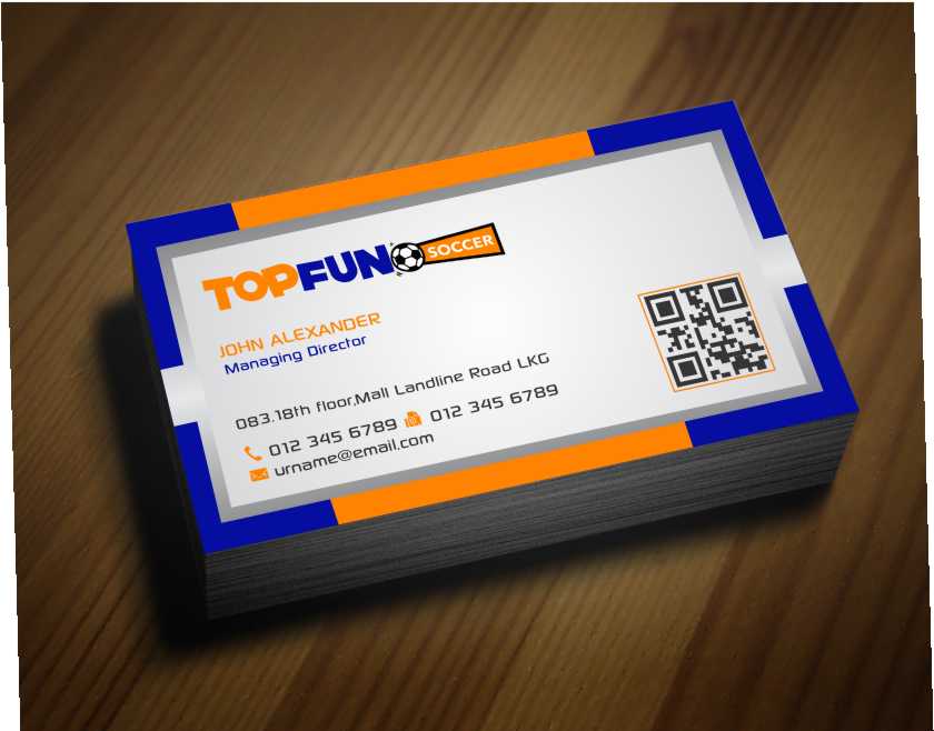 Business Card Design by AwsomeD for Top Fun Soccer | Design #3771338