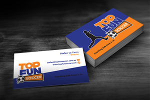 Business Card Design by creationz2011 for Top Fun Soccer | Design: #3795637