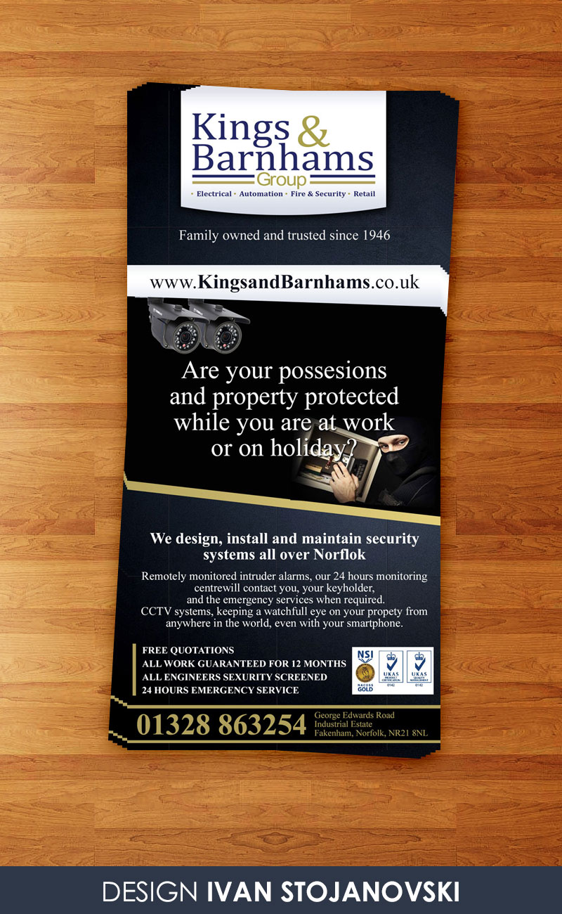 Diseño de Flyer por ivan_mangicka para Kings and Barnhams | Diseño #3781958