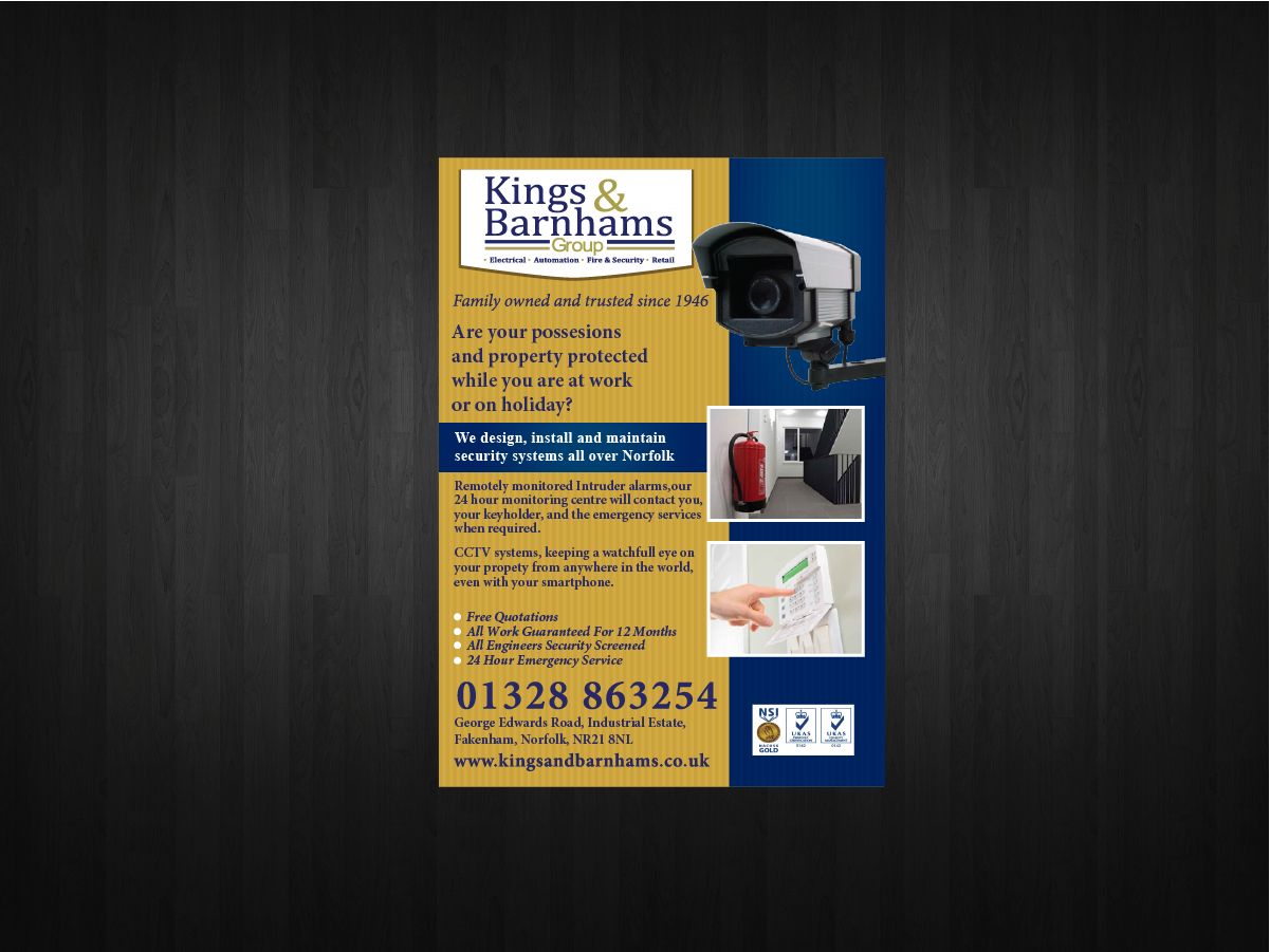 Flyer Design by Z.A for Kings and Barnhams | Design #3805525