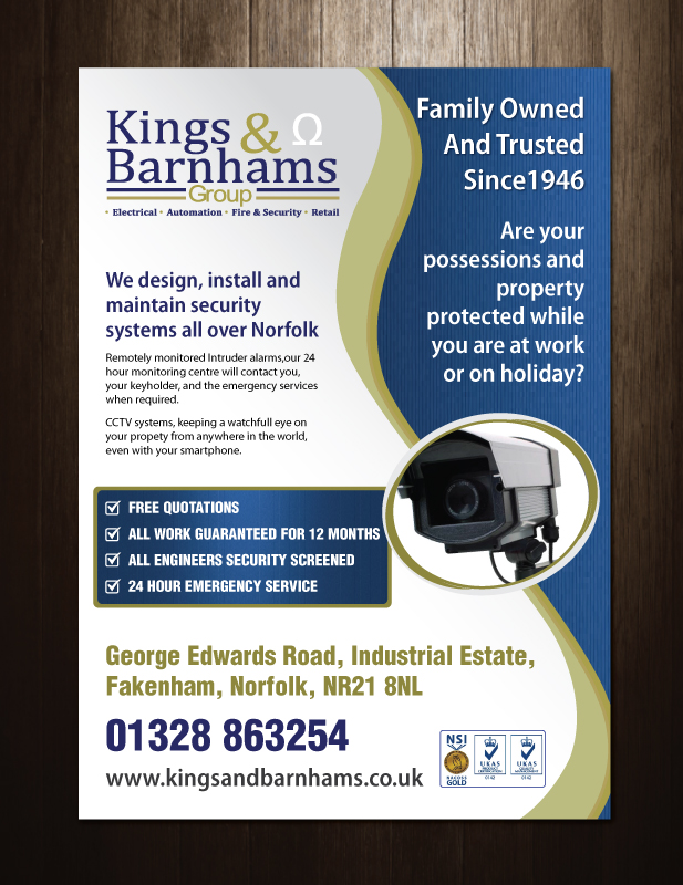 Design de Flyer par meet007 pour Kings and Barnhams | Design #3772701
