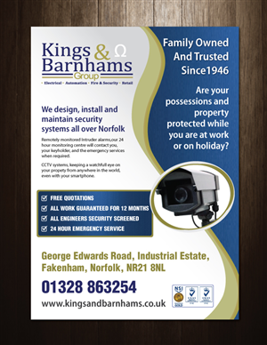 Flyer Design by meet007 for Kings and Barnhams | Design: #3772701