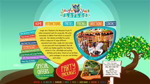 Diseño Web por tale026 para Jungle Jim''s Playland | Diseño #3830300