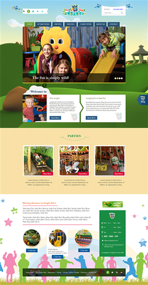 Diseño Web por Dk99 para Jungle Jim''s Playland | Diseño #3851538