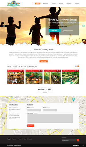 Web Design by pb for Jungle Jim''s Playland | Design: #3776891