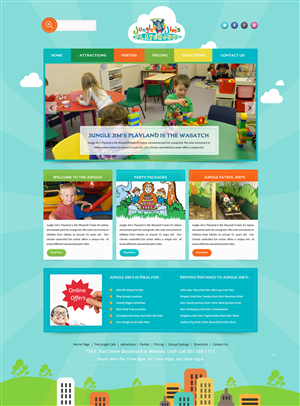 Web Design by pb for Jungle Jim''s Playland | Design: #3776903