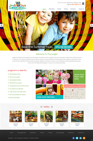 Web Design by pb for Jungle Jim''s Playland | Design: #3776917