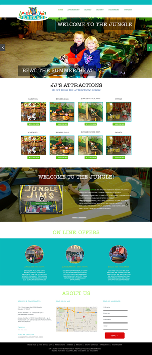 Web Design by the-lion-king for Jungle Jim''s Playland | Design: #3810881