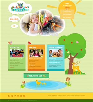 Diseño Web por Da Miracle para Jungle Jim''s Playland | Diseño #3861242