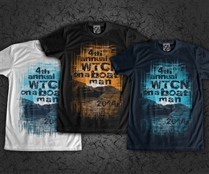 WTCN On a Boat Man Weekend! | T-shirt Design by jd_teedesigns