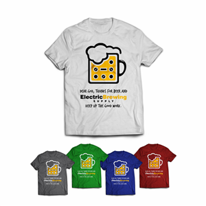 T-shirt Design by Gintale for Electric Brewing Supply, LLC | Design: #3823650