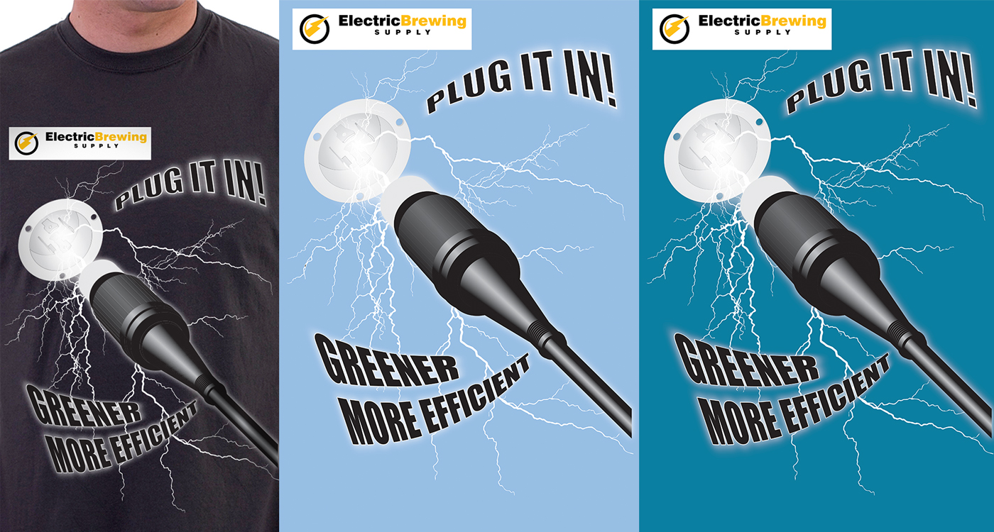 T-shirt Design by byDesign Graphic Design for Electric Brewing Supply, LLC | Design #3820502