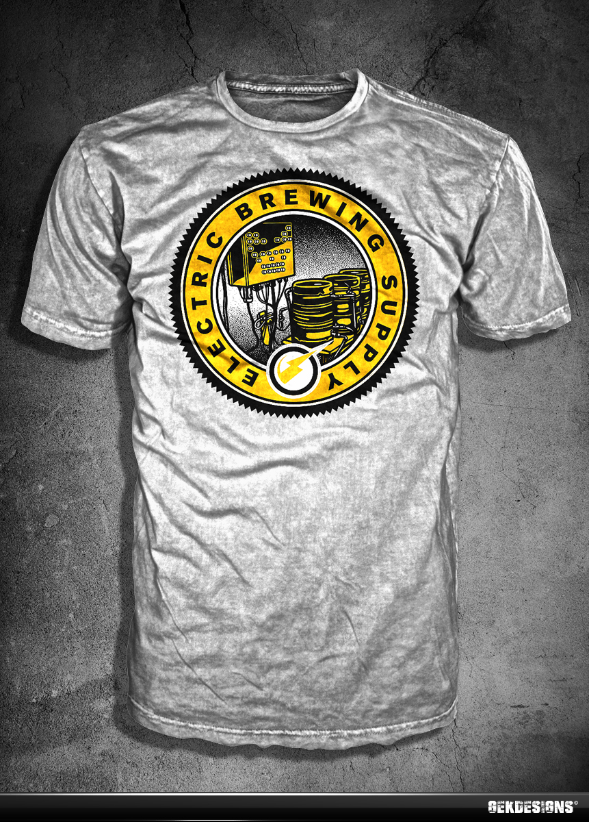 Design de T-shirt par gekgrfx pour Electric Brewing Supply, LLC | Design #3821485