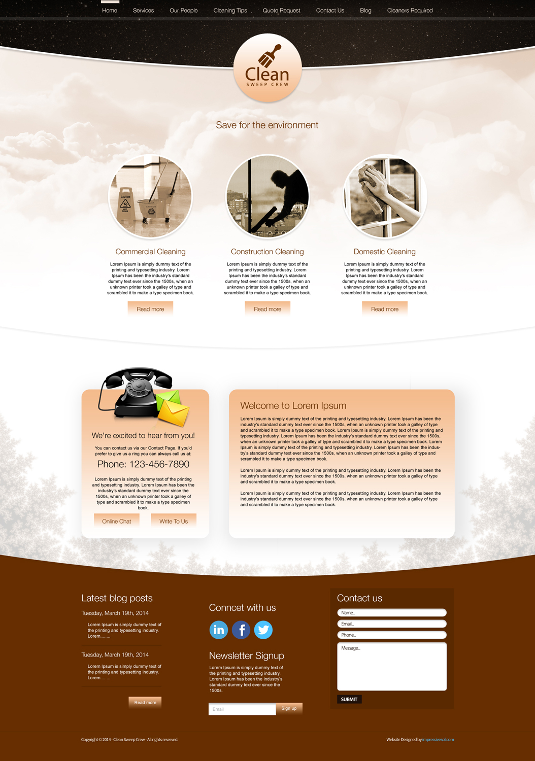 Web Design by Impressive Sol for Clean Sweep Crew  | Design #3780889