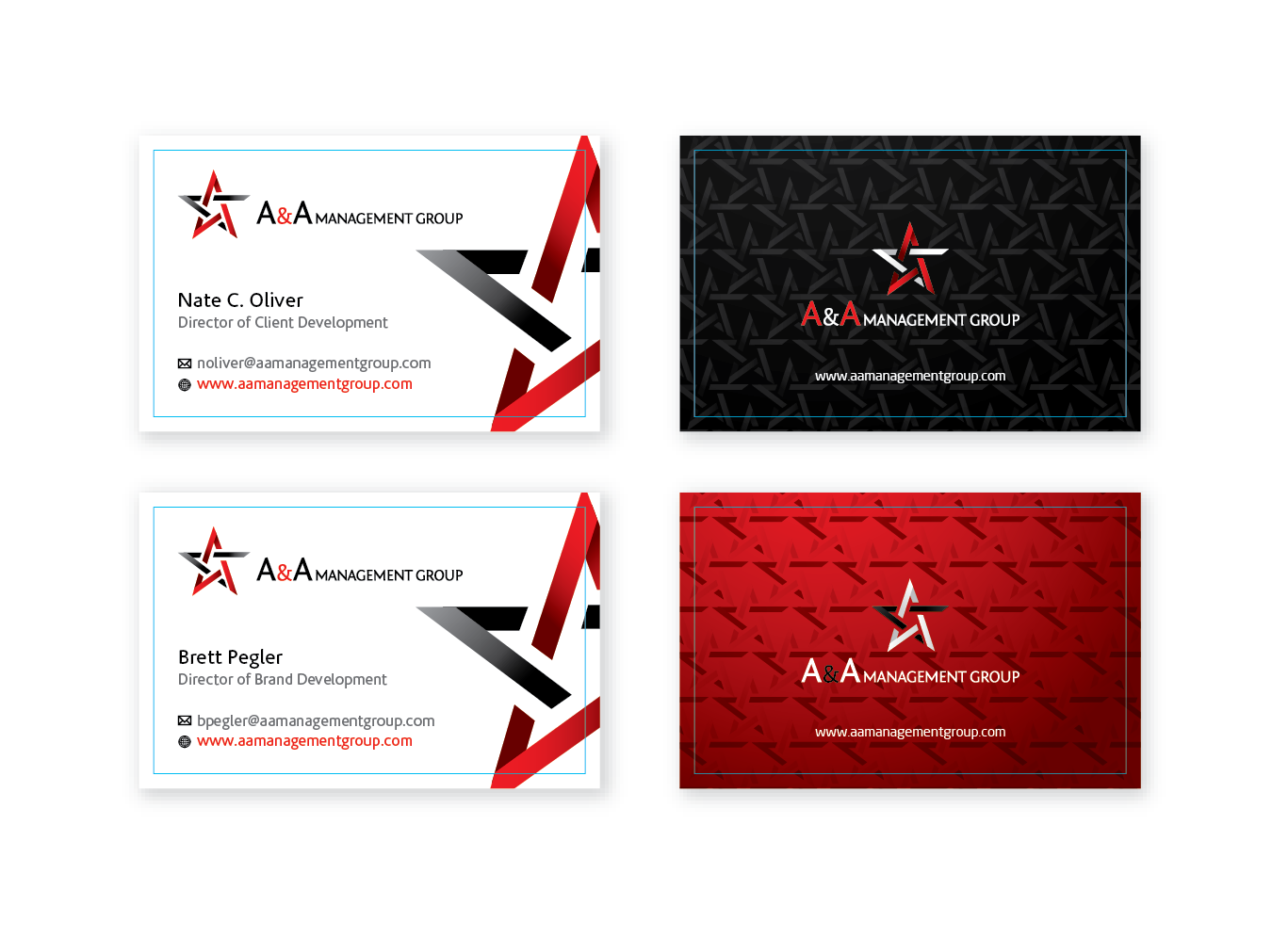 Business Card Design by mag wong for A&A Management Group LLC | Design #1000770
