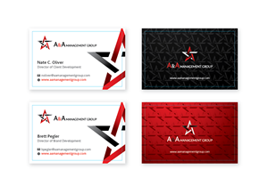 Business Card Design by mag wong for A&A Management Group LLC | Design #1000770