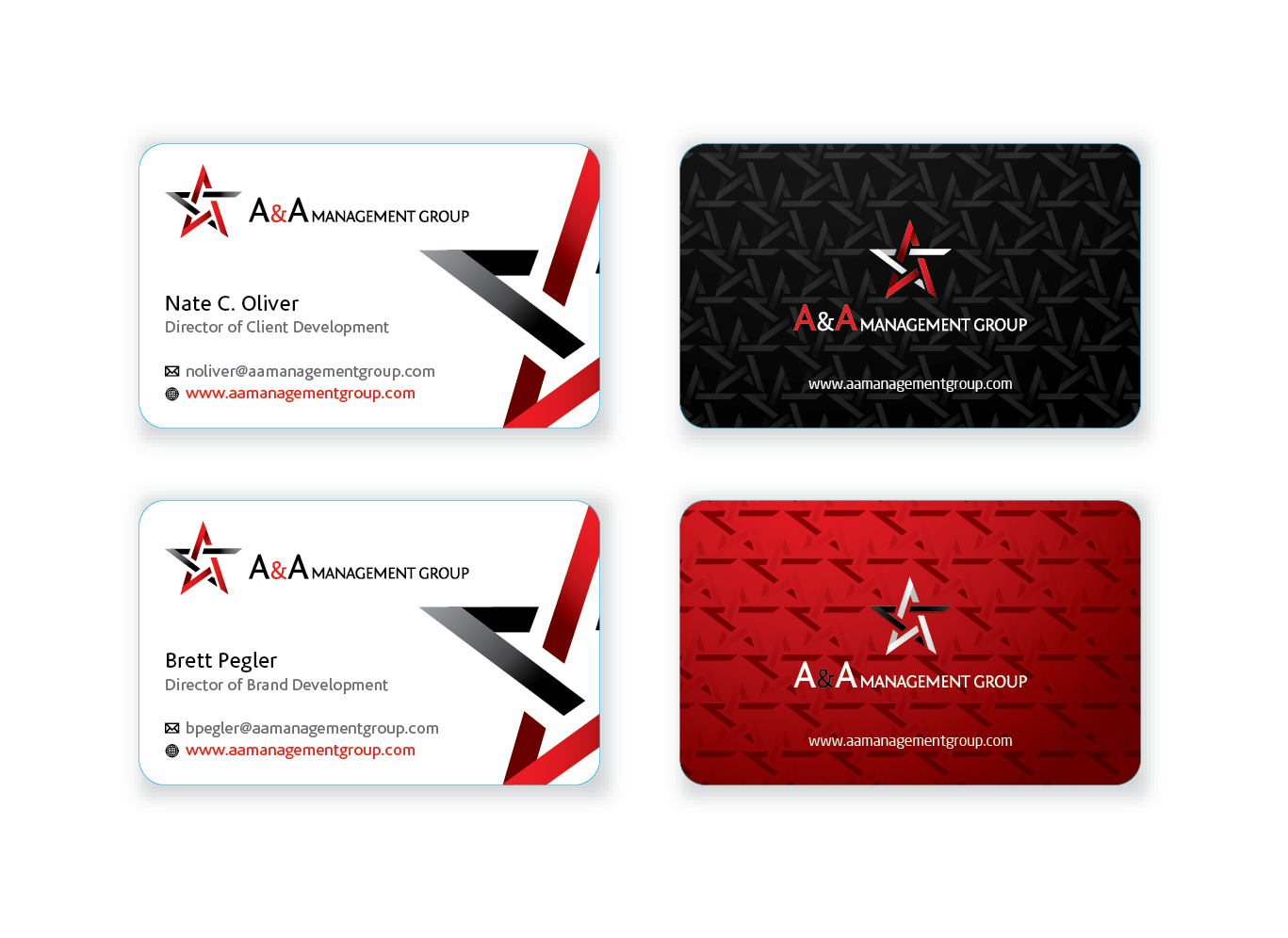 Business Card Design by mag wong for A&A Management Group LLC | Design #1007732