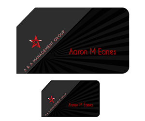 Business Card Design by GrafiXotiX Studio of Design for A&A Management Group LLC | Design: #1005969