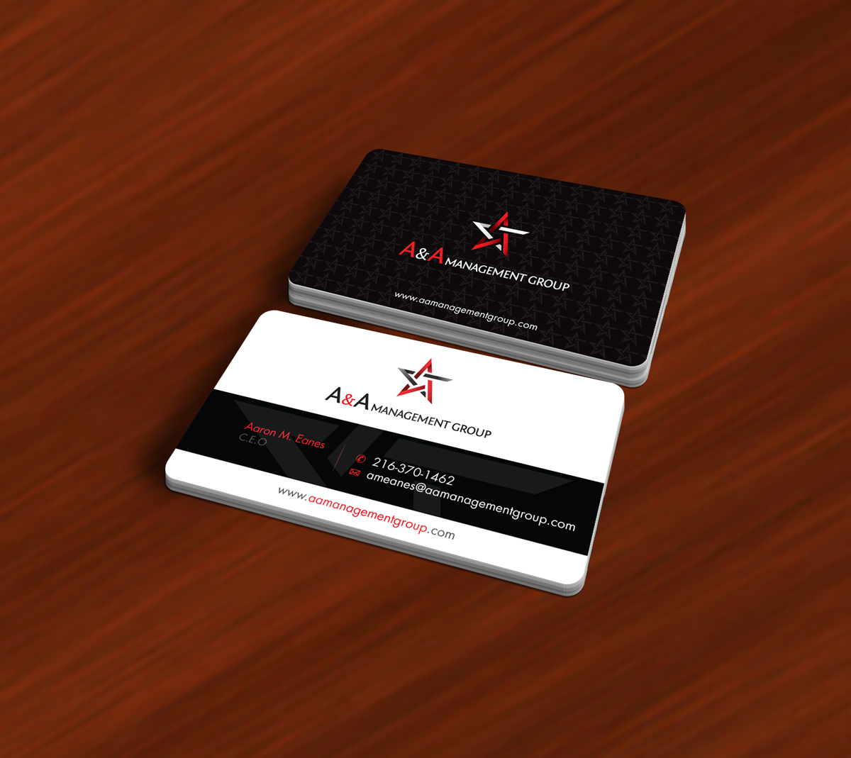 Business Card Design by asimali for A&A Management Group LLC | Design #1002342