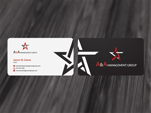 Business Card Design by diRtY.EMM for A&A Management Group LLC | Design: #995666