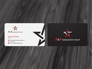 Business Card Design by diRtY.EMM for A&A Management Group LLC | Design: #998820