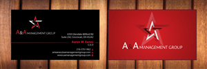 Business Card Design by Sbss for A&A Management Group LLC | Design: #996075