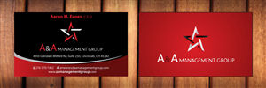 Business Card Design by Sbss for A&A Management Group LLC | Design: #996089