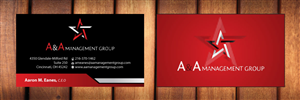 Business Card Design by Sbss for A&A Management Group LLC | Design: #996093