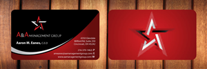 Business Card Design by Sbss for A&A Management Group LLC | Design: #996117