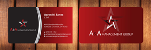 Business Card Design by Sbss for A&A Management Group LLC | Design: #996121