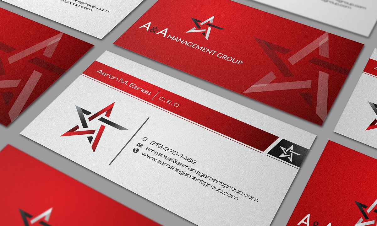 Business Card Design by Naavyd for A&A Management Group LLC | Design #1000709