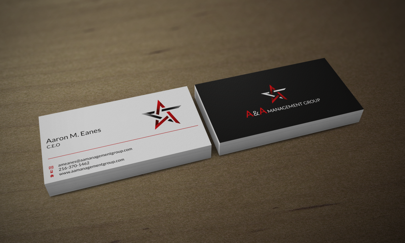 Diseño de Tarjeta de Presentación por HYPdesign para A&A Management Group LLC | Diseño #996957