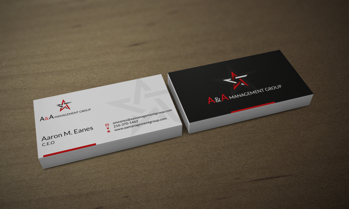 Diseño de Tarjeta de Presentación por HYPdesign para A&A Management Group LLC | Diseño #996964
