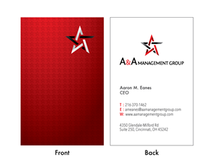 Business Card Design by cre8tivemike for A&A Management Group LLC | Design: #1003777