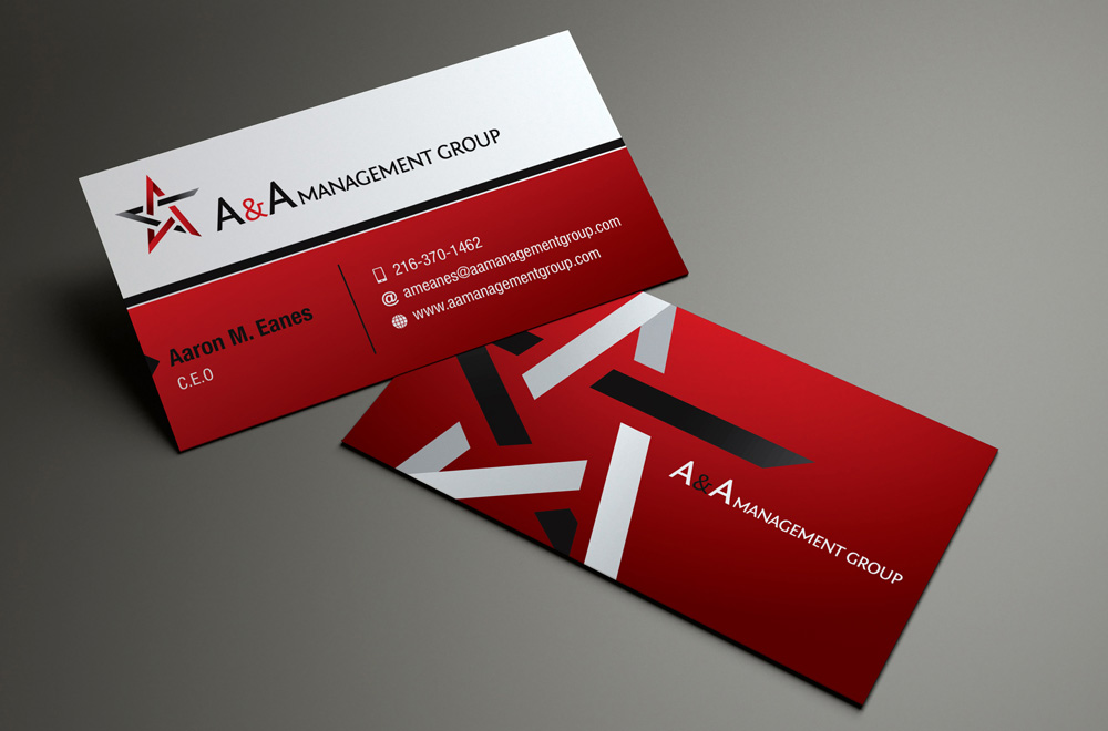 Business Card Design by MPStudio for A&A Management Group LLC | Design #1006038