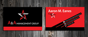 Business Card Design by SmartStyle for A&A Management Group LLC | Design: #998073