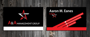Business Card Design by SmartStyle for A&A Management Group LLC | Design: #998094