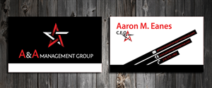 Business Card Design by SmartStyle for A&A Management Group LLC | Design: #998112
