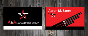 Business Card Design by SmartStyle for A&A Management Group LLC | Design: #998123
